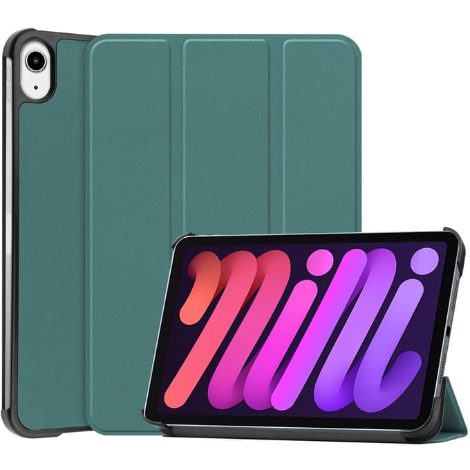 imoshion Tablet Hoes - Geschikt voor Apple iPad Mini 6 (2021) - Trifold Bookcase - Donkergroen