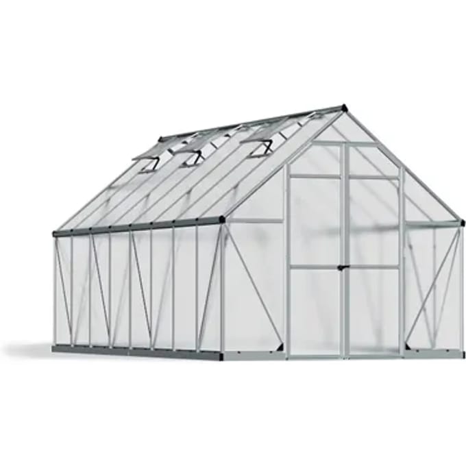 Canopia Tuinkas Essence 8x16 - Polycarbonaat - Transparant - 244x484x229 Cm