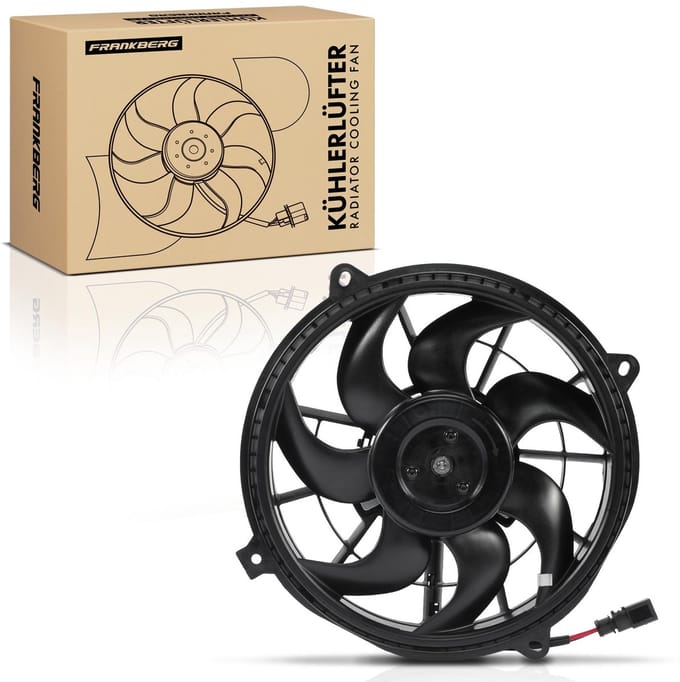 Frankberg 1x Motorradiator enkele ventilator