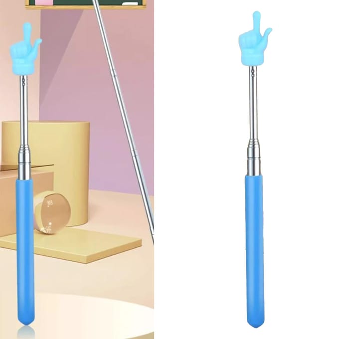 Pointeurs d'enseignement rétractables flexibles en acier inoxydable pour enfants gray
