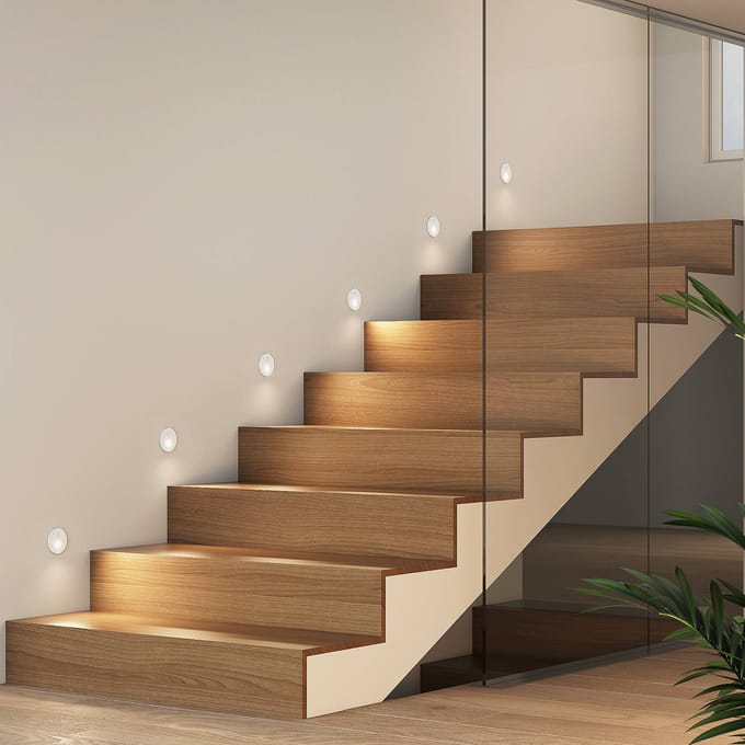 Arcchio Neru LED inbouwlamp, rond, wit