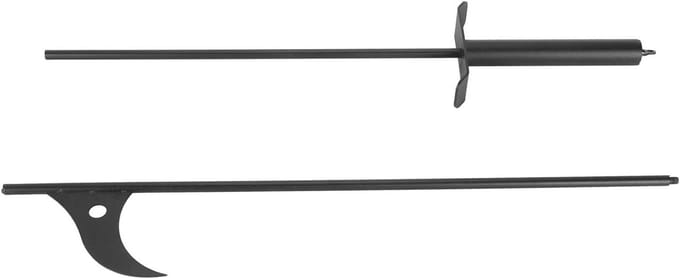 Haardpook - Vuurhaak Pook - Vuur Beheren - Zware Stalen Constructie - 102 cm - Zwart