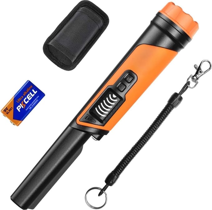Thuys – Pinpointer – Metaaldetector – Extra Nauwkeurig – 7 x 7 x 26cm – Oranje