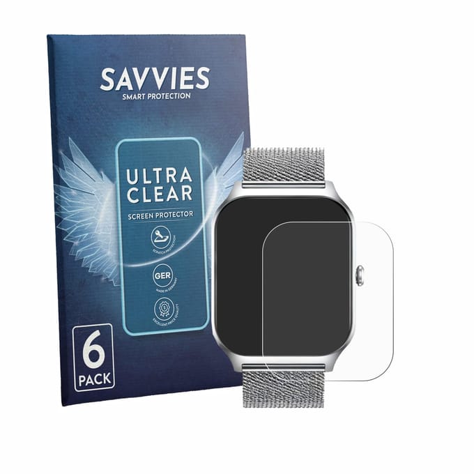 Savvies - Screenprotector voor Popglory P125 1.85" - Folie Beschermfolie transparant 6 Stuks