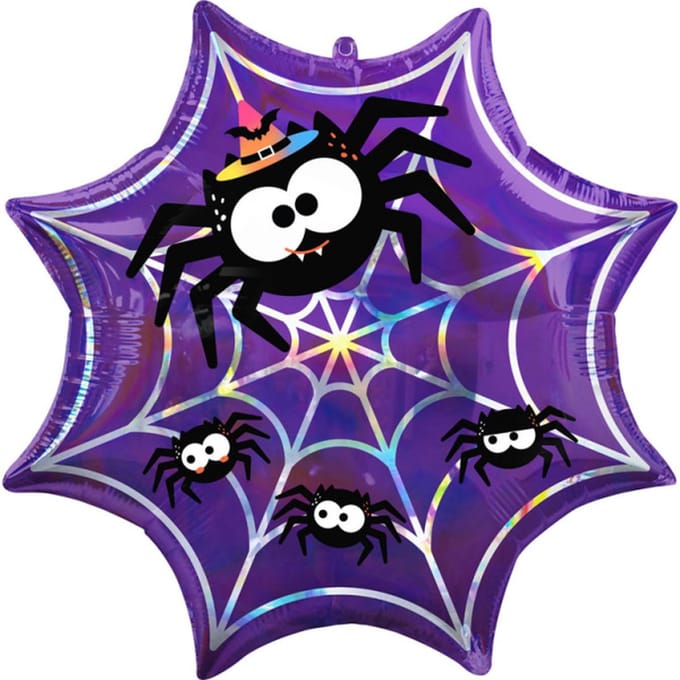 Amscan Halloween folieballon 55cm spinneweb, per stuk