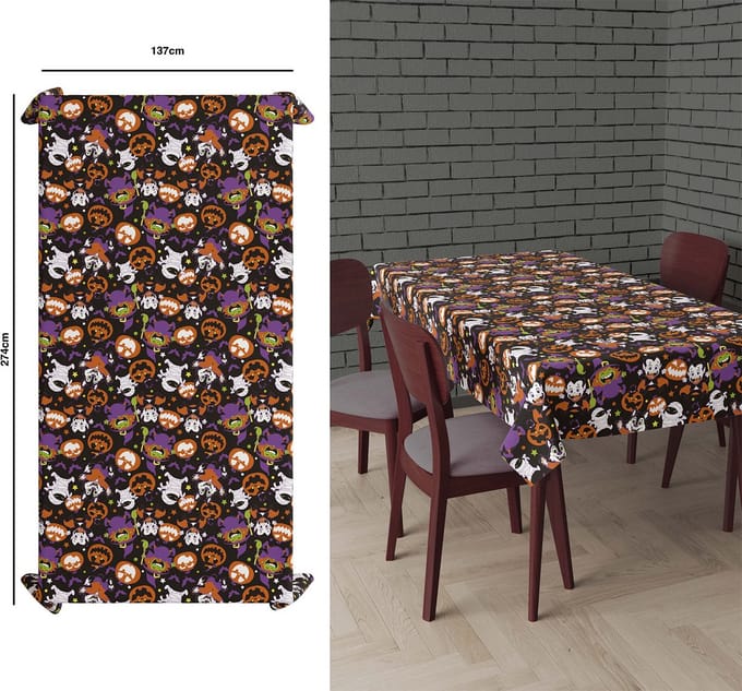 Fiestas Guirca - Plastic tafelkleed little monsters - 137 x 274 cm
