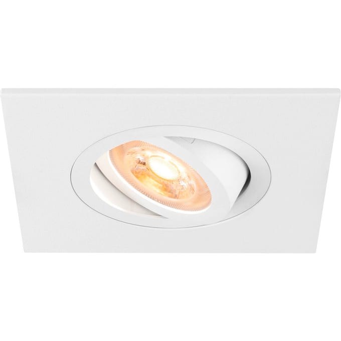 SLV Nieuwe Tria 75 XL Vierkante GU10 Inbouw Downlight Wit - 1007627 - E3ZHA