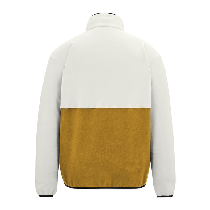 Regatta Heren Frankie Colour Block Full Zip Fleecejack (Wit steen/houtbruin)