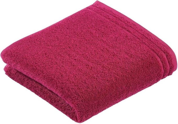 Vossen handdoek Calypso feeling 50x100 cranberry