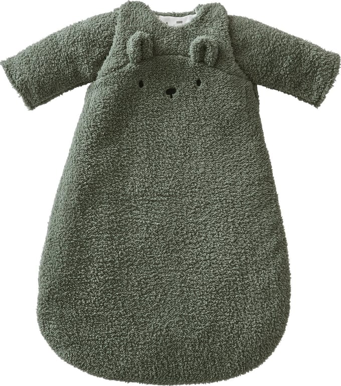 Vertbaudet Slaapzak Green Forest - baby - afneembare mouwen - beren