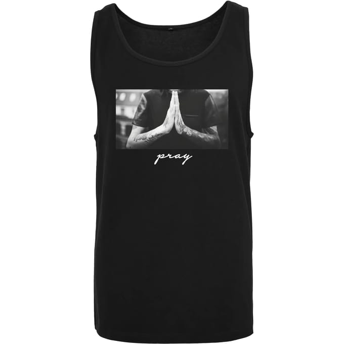 Mister Tee - Pray Tanktop - S - Zwart