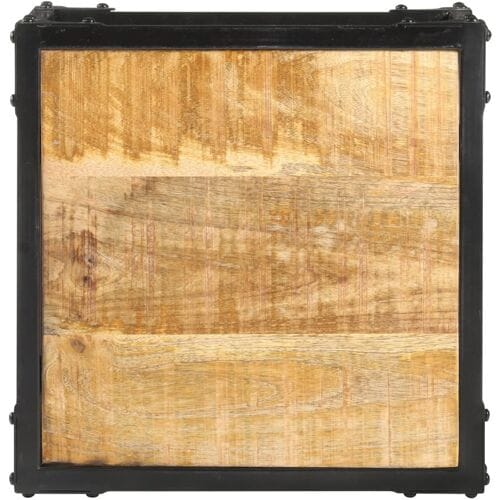 vidaXL - Salontafel - 40x40x36 - cm - massief - ruw - mangohout