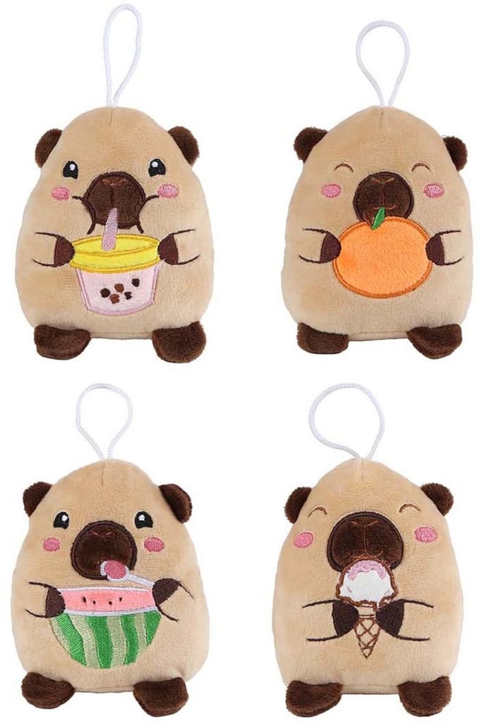 Take Me Home capibara knuffel pluche 14cm - zachte knuffeldier speelgoed.