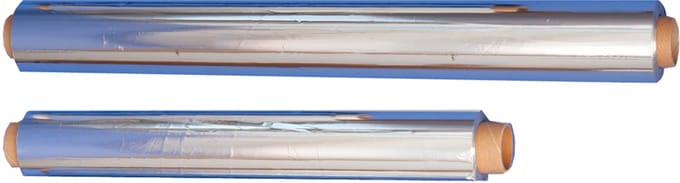 Aluminiumfolie, breedte: 45 cm, lengte: 150 meter, zilverkleurig