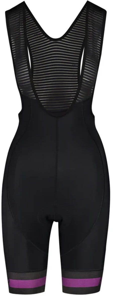 Bioracer Icon Dames Wielerbroek Black Deep Purple Maat XL