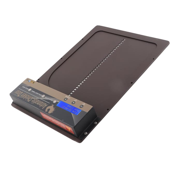 Automatisch Kippenhokdeur met Timer Aluminiumlegering LED HD Display Batterijgevoed Auto Kip koningsblauwe kleur