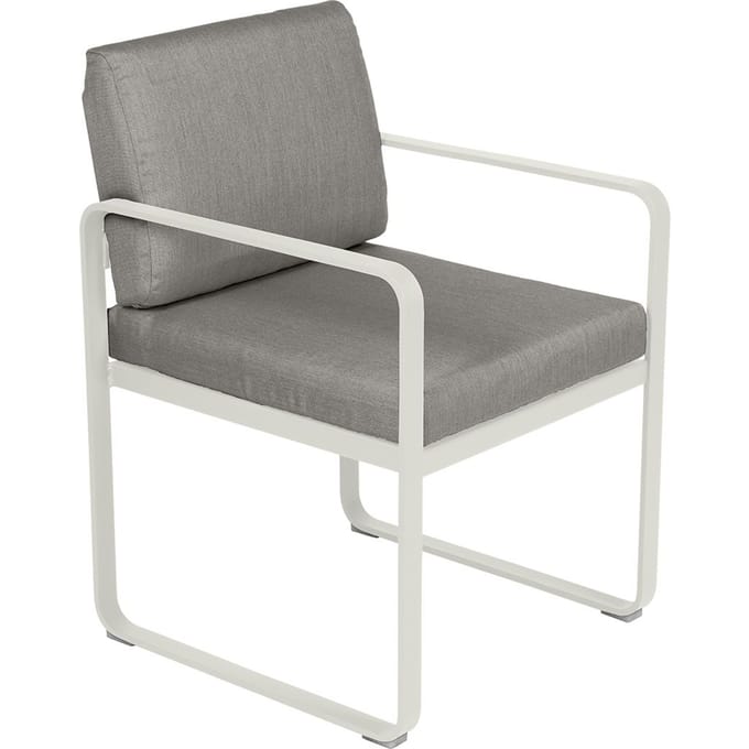 Fermob BELLEVIE fauteuil voor de eethoek - A5 leemgrijs - B8 taupegrijs