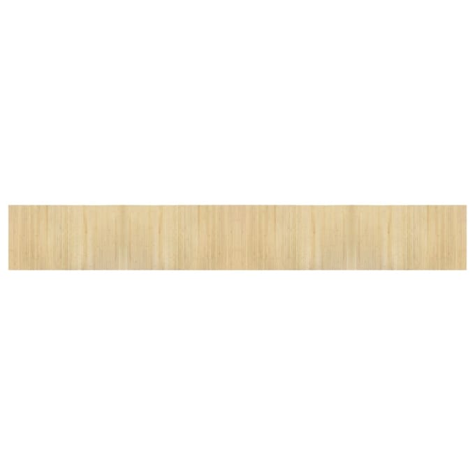 vidaXL - Vloerkleed - rechthoekig - 60x400 - cm - bamboe - lichtnaturel