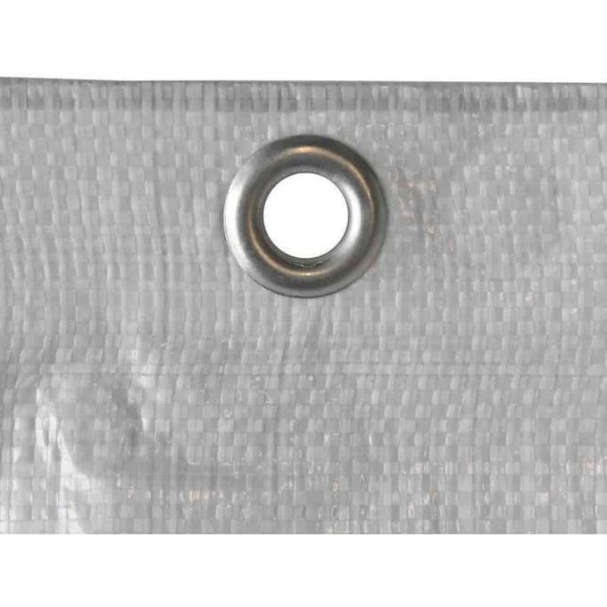Bâche de chantier 2,10 x 10 m, 150 g/m², blanc - Protection Imperméable et Résistante