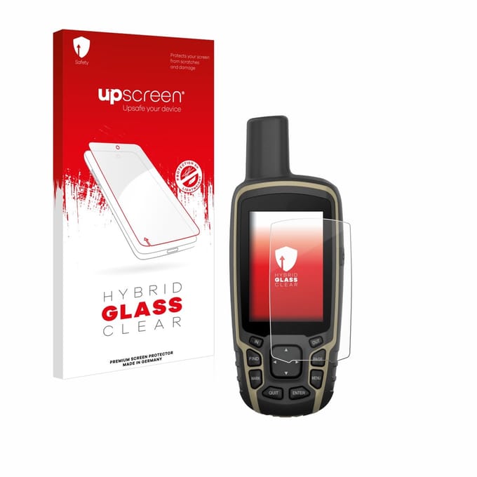 upscreen - Screenprotector voor Garmin GPSMAP 65s - Folie Beschermfolie Beschermglas transparant