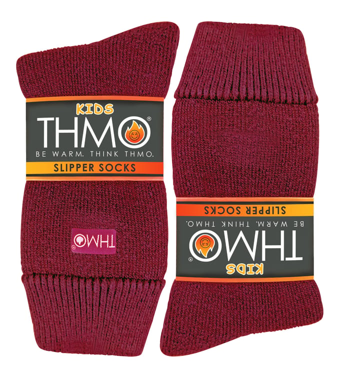 THMO - Indoor Slipper Sokken met Grijpers voor Kinderen - Fuchsia