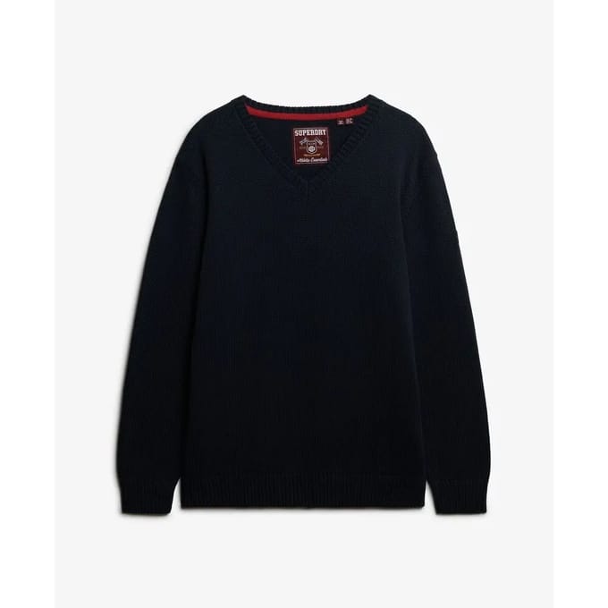 Superdry - Oversized trui met V-hals - Dames - Sweaters