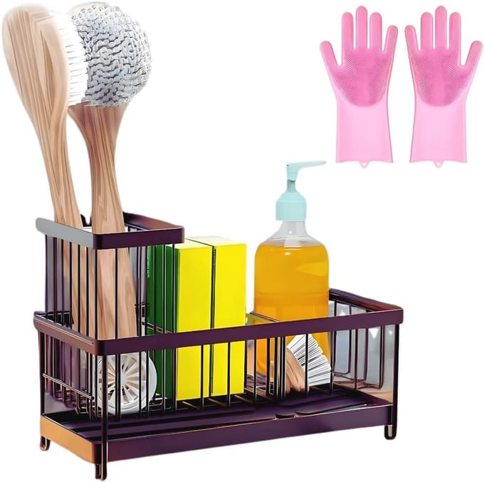 Keuken Afwas Organizer - 2-Tier Sink Caddy voor een Netjes Gootsteen