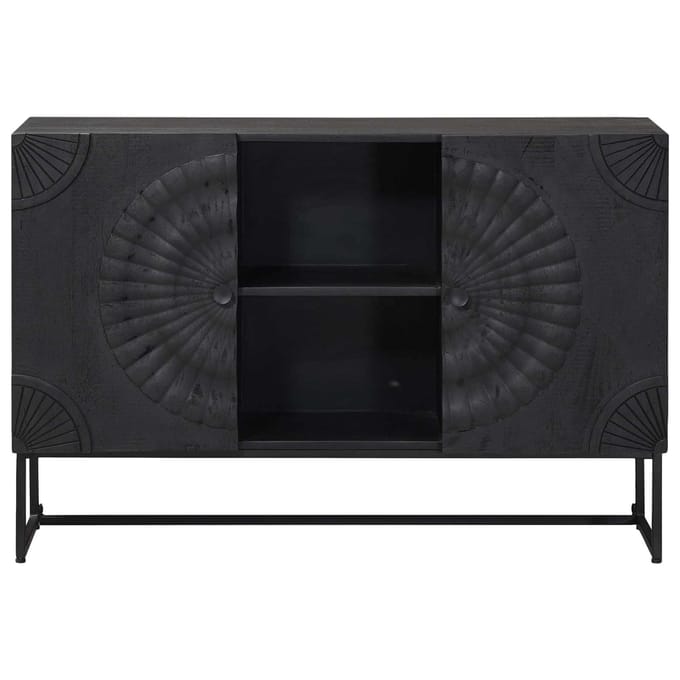 vidaXL - Dressoir - Zwart - 105 - x - 30 - x - 68 - cm