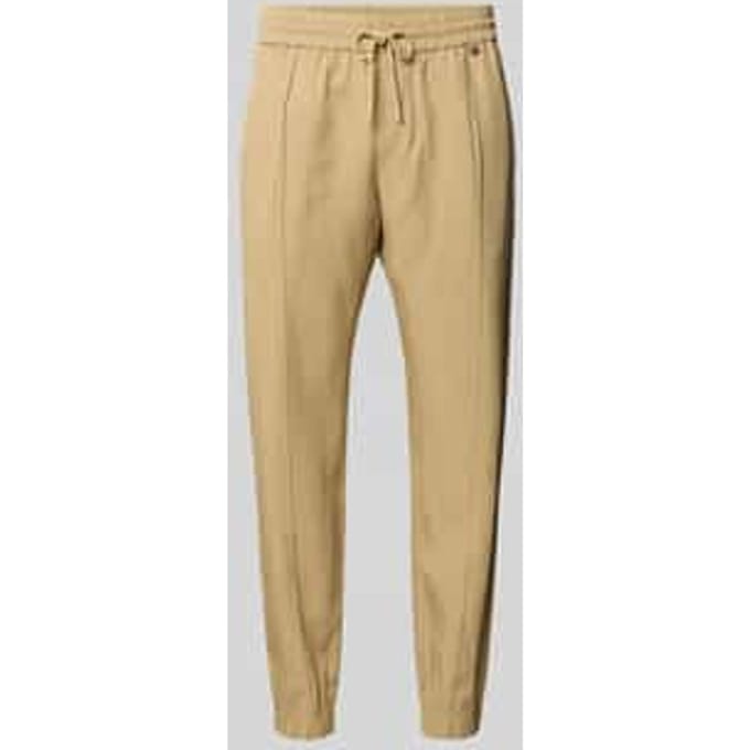 Loose fit stoffen broek van Mix van lyocell en linnen