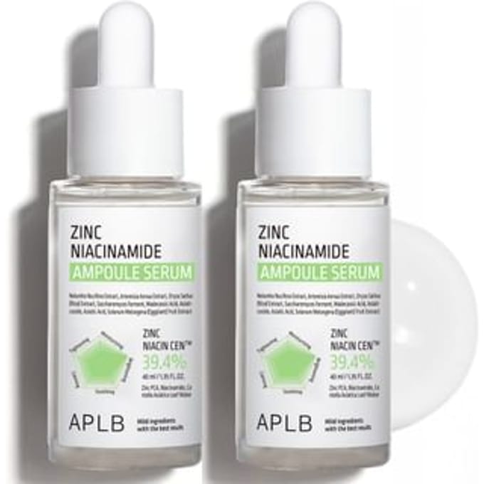 APLB - Zinc Niacinamide Ampoule Serum Set 40ml x 2 pcs