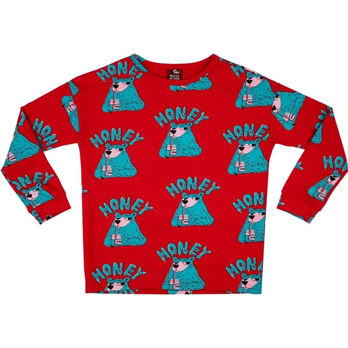 Meisjes-T-shirt met lange mouwen Raspberry Republic I Need Honey!