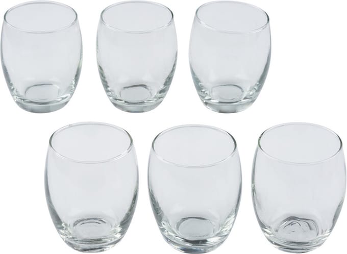 Drinkglazen transparant -n350 ml - 6 stuks