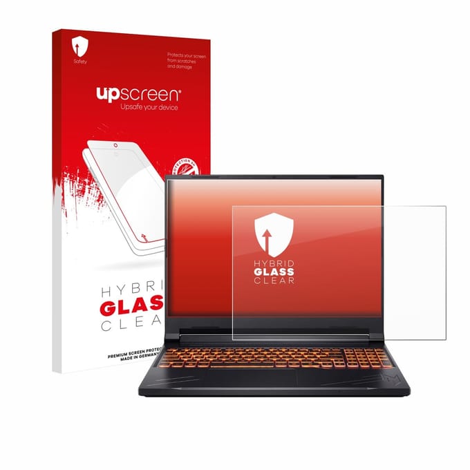 upscreen - Screenprotector voor Acer Nitro V 16 - Folie Beschermfolie Beschermglas transparant