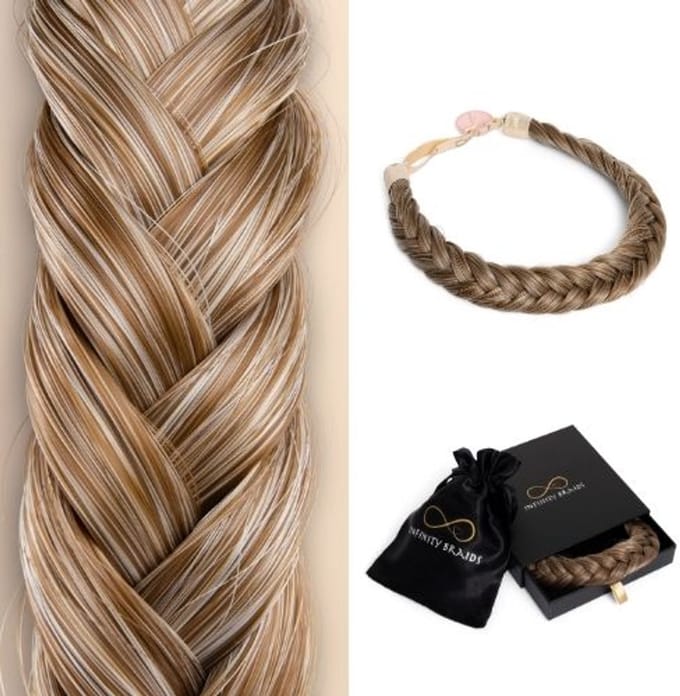 Infinity Braids - Lizzy Regular Braid - Haarband - Haarband Dames - Haarbanden - Haarband meisje - Lizzy Marshmellow Roast
