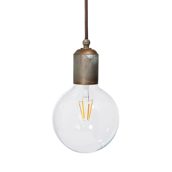 Moretti Luce Allen hanglamp, antiek messing, 1-lamp