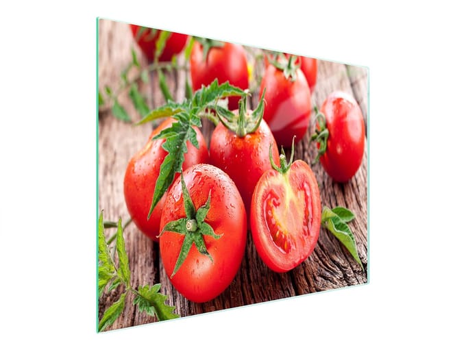 TMK ArtDeko - Snijplank - 52x30 cm - Geharde Glas - Pomidor Motief