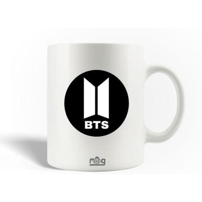 Mug en Céramique Bangtan Sonyeondan BTS Logo Blanc