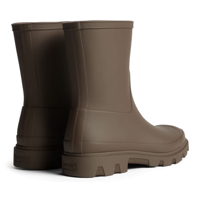 Hunter Downpour Korte Rubberlaarzen voor Heren in Chocoladebruin