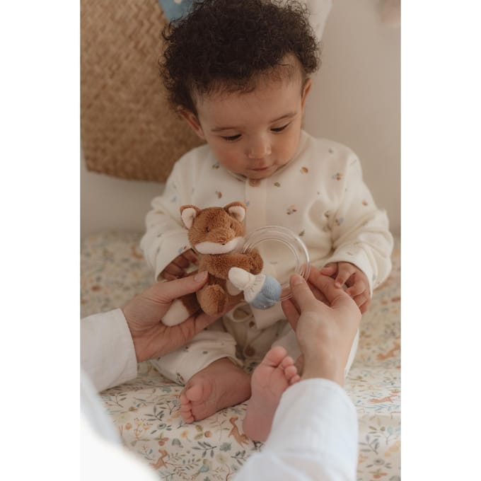 Little Dutch ringrammelaar Forest Friends Lightbrown unisex