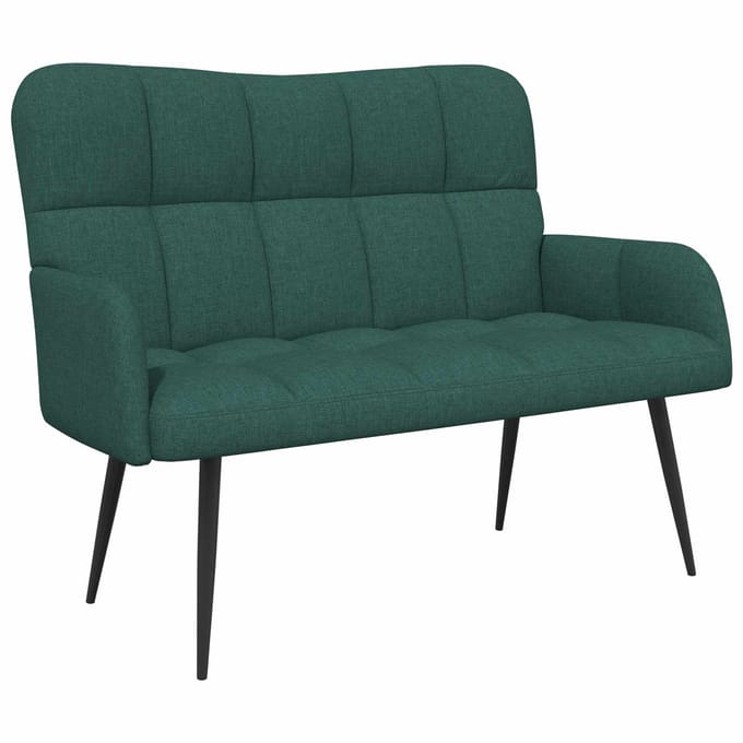 vidaXL - 2-Zits - Sofa - Donkergroen - 115 - x - 61 - x - 87 - cm - Stof
