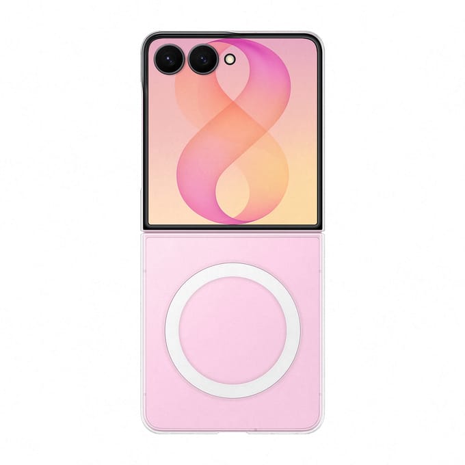 Samsung Galaxy Z Flip 8 Soft Case Back Cover met Magneet Transparant