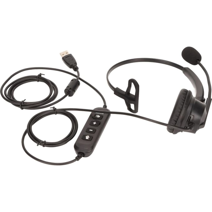 ENC Telefoonheadset Actieve Ruisonderdrukking Enkeloorig Service Hoofdtelefoon voor Telemarketing
