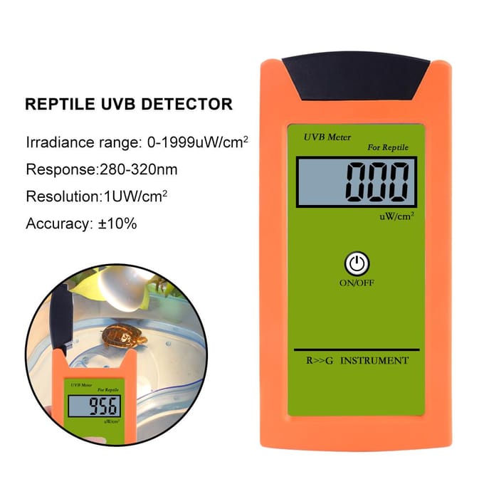 0-1999UWcm² UVB Meter Hoge Nauwkeurigheid UVB Tester Professionele Digitale LCD UVB Detector UVB Test oranje