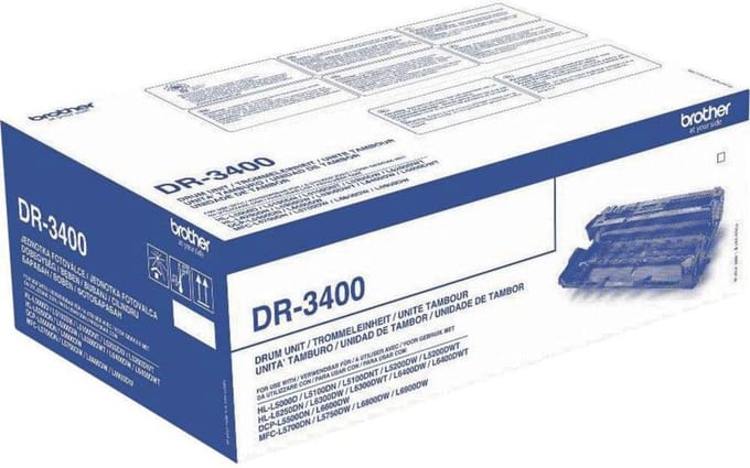 Brother drum, 50.000 pagina's, OEM DR-3400, zwart 3 stuks