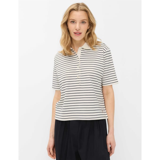 Brax Dames Poloshirt  Style CLIA S navy, donkerblauw, maat 42