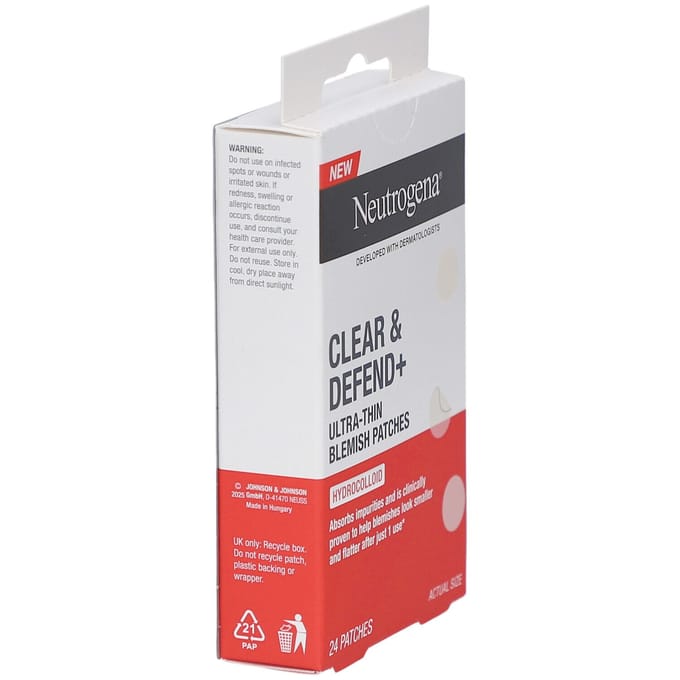 Neutrogena Clear & Defend Ultra-thin Blemish Patches (24 stuks)