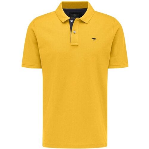 Fynch-Hatton Polo Subtle Modern Contrast Logo Uni Soft Sun / male