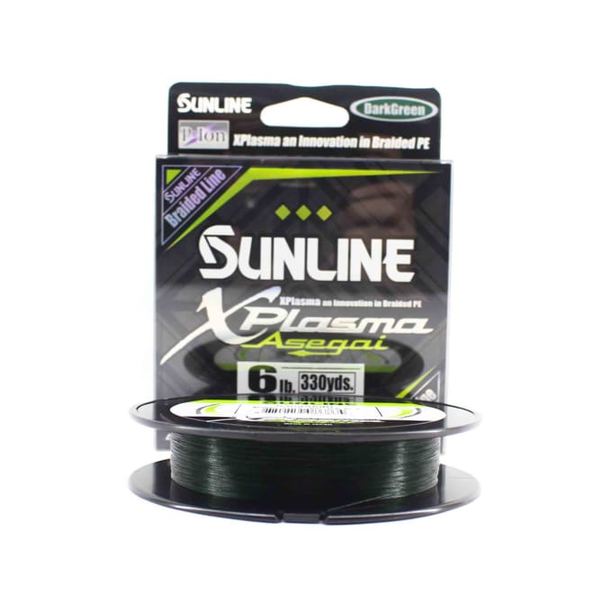 Sunline PE Line Asegai Xplasma 330yds PE 0,6 6lb Vert Foncé (6865) vert foncé