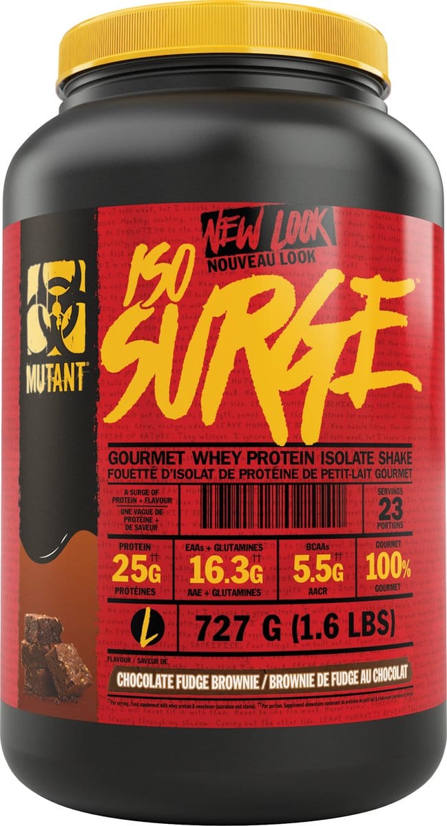 Mutant Mutant Hardcore Iso (1.6lbs) Chocolate Fudge Brownie - Eiwitten - Wei-eiwit isolaat