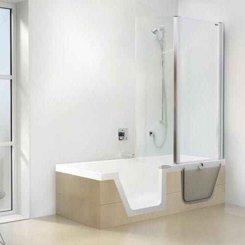 DUSCHOLUX Step-in Pure bathtub 180 x 80 cm 608302100001
